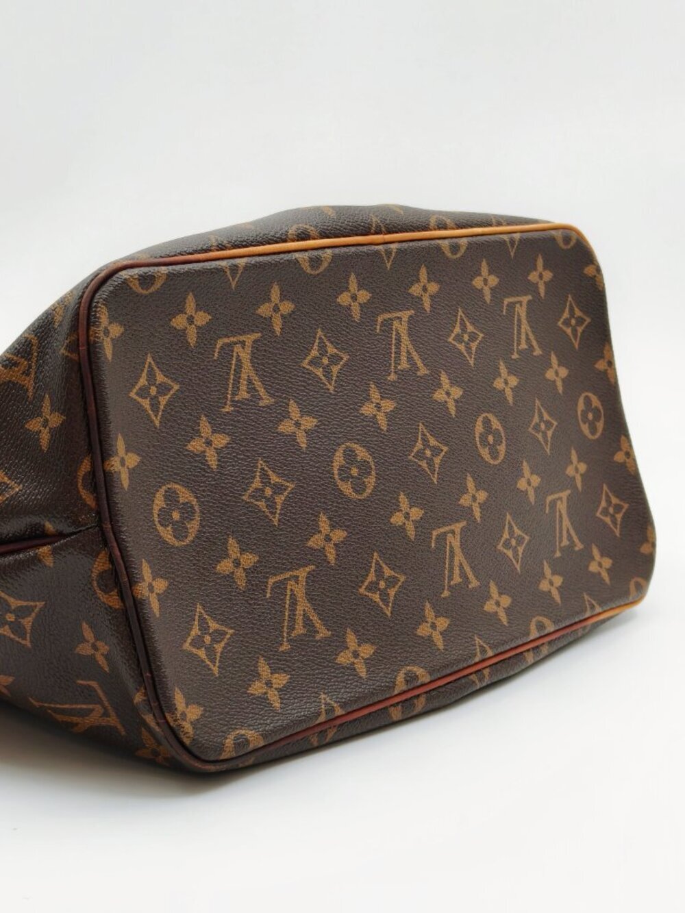 Louis Vuitton Monogram Palermo PM Tote Bag Shoulder Bag Brown Canvas With Strap - Picture 9 of 15